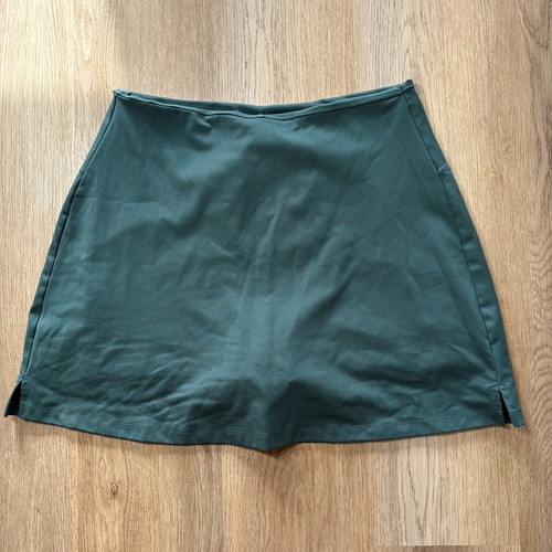 Falda corta deportiva Girlfriend Collective verde oscuro talla XL globo shorts falda activa - Imagen 2 de 8
