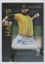2020 Bowman Platinum Wal-Mart Top Prospects Auto Hogan Harris #TOP-47 Auto 01l2