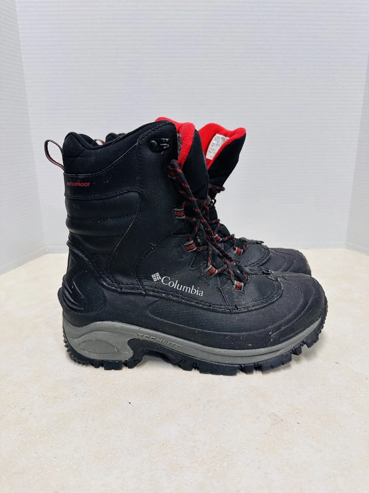 Mens 7 W Wide Columbia Bugaboot III Pac Winter Boots Black Insulated Waterproof