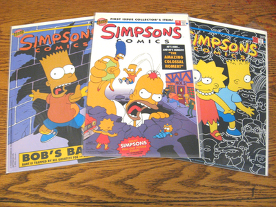 #ad The Simpsons Comics #1 #2 amp; #3 The First 3 Issues Bongo Comics NM $30.00