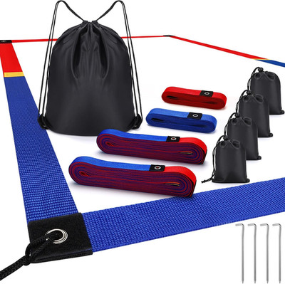 Beach Volleyball Lines for Sand, 26.3' X 52.6' Highly Visible Volleyball Court L