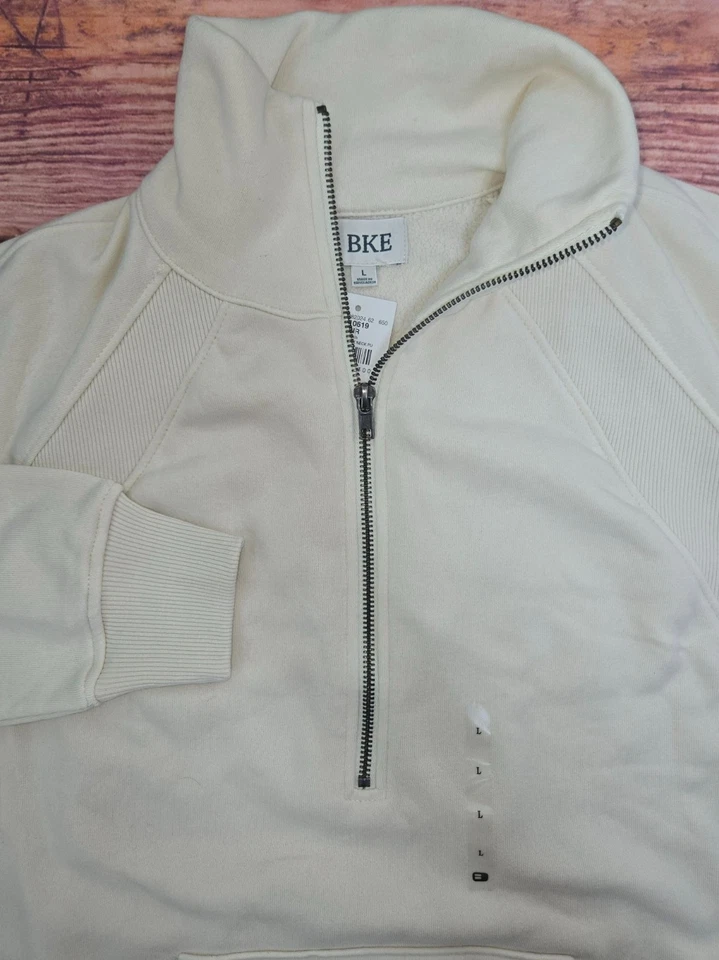 BKE Mens Birch 1/2 Zip Mock Neck Pullover Large NEW NWT - Image 4 of 4