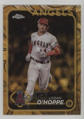 2024 Topps Gilded Collection Gold Wave Refractor 12/75 Logan O'Hoppe #6 0y8x
