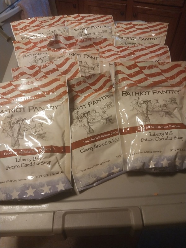 Patriot Pantry Emergency Food Lot of 10 Bags Long Term Storage Exp 2040