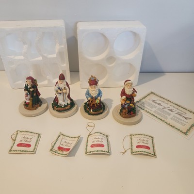 Santas of the World Ellis Kitchen Cookie Press Set of Four