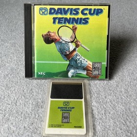 Davis Cup Tennis for TurboGrafx-16 Complete w/Case & Manual