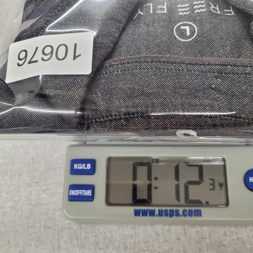 Free Fly Shirt Mens Large Sullivan Bamboo Stretch Button Up Charcoal Chambray - Picture 16 of 16