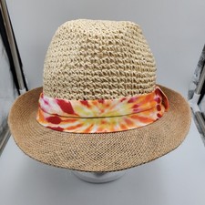 Steve Madden Fedora Hat Womens One Size Tan T...