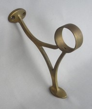 Cast Brass Bar/Tavern/Pub Foot Rail Combination Bracket for 2" Diameter Tubing