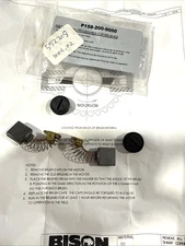 BISON GEAR & ENGINEERING P158-200-9000 GGX DC Carbon Brush Set (GENUINE) *NEW*