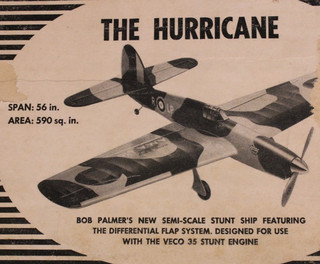 Hurricane Kit w/ 56" Span by Veco. Lot V2