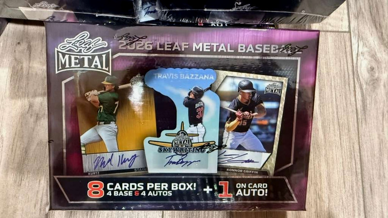 2026 Leaf Metal Baseball Hobby Box 5 AUTOS | 9 cards Factory Sealed
