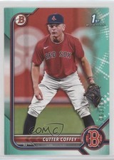 2022 Bowman Draft Aqua 63/199 Cutter Coffey #BD-200 fv7