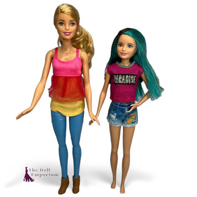Barbie Sisters In A Puppy Chase - Barbie (Tanzendes Pferd) und Skipper Puppen