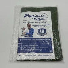 New In Package My Pillow Roll & Go Pillowcase Green