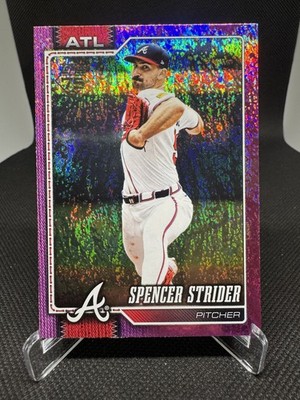 2026 Topps Series 1 Spencer Strider Pink Holo Foil #79 - Atlanta Braves