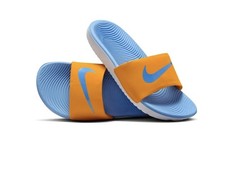 Kids Nike Kawa Slides FJ8812-801 orange/peel/white/university blue,UK 13.5, cm20