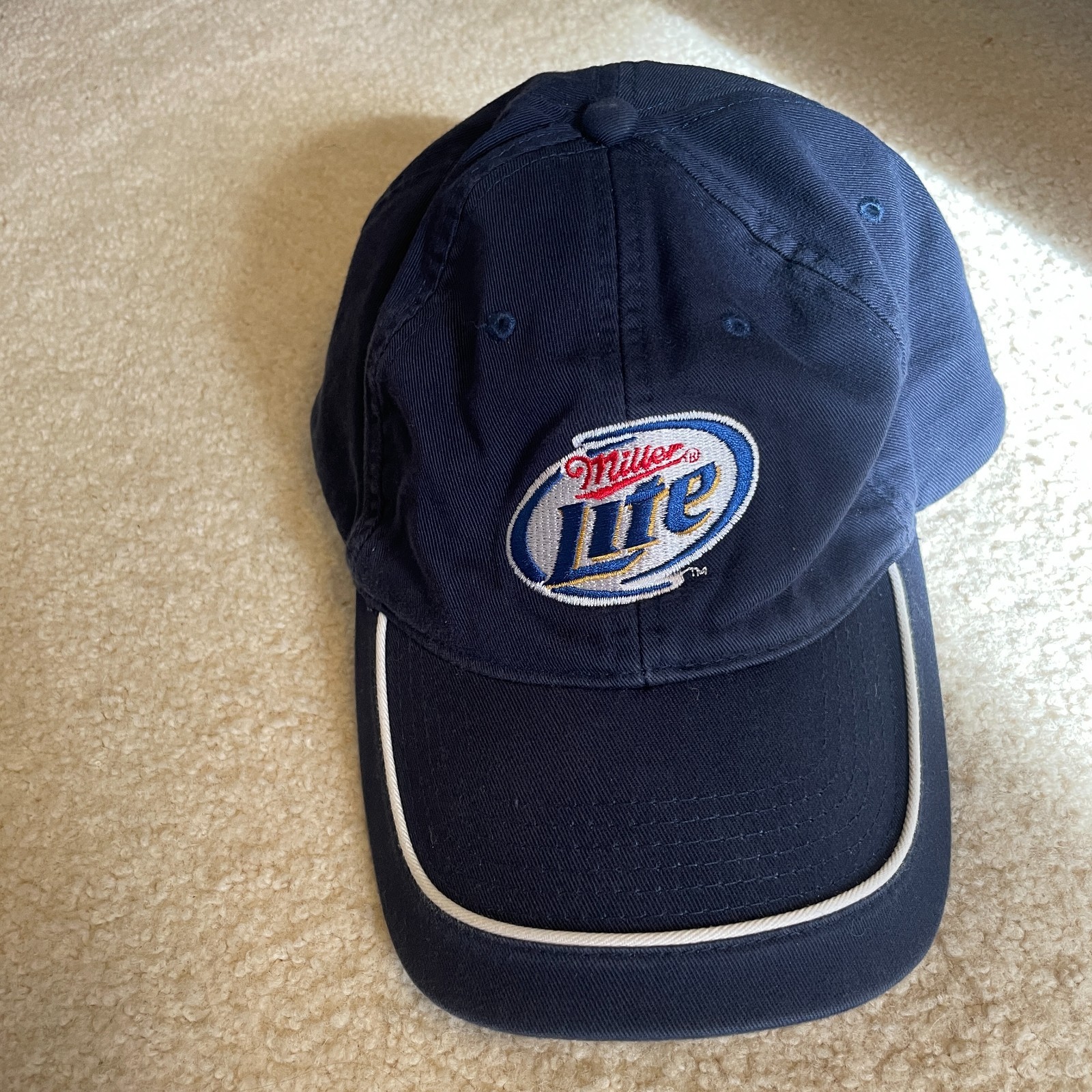 Miller Lite Adjustable Strapback Baseball Cap, Go… - image 2