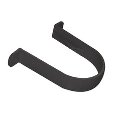 FLOPLAST 68mm Round Gutter Pipe Clip - Black - Bag of 5 - FREE Next-Day Delivery