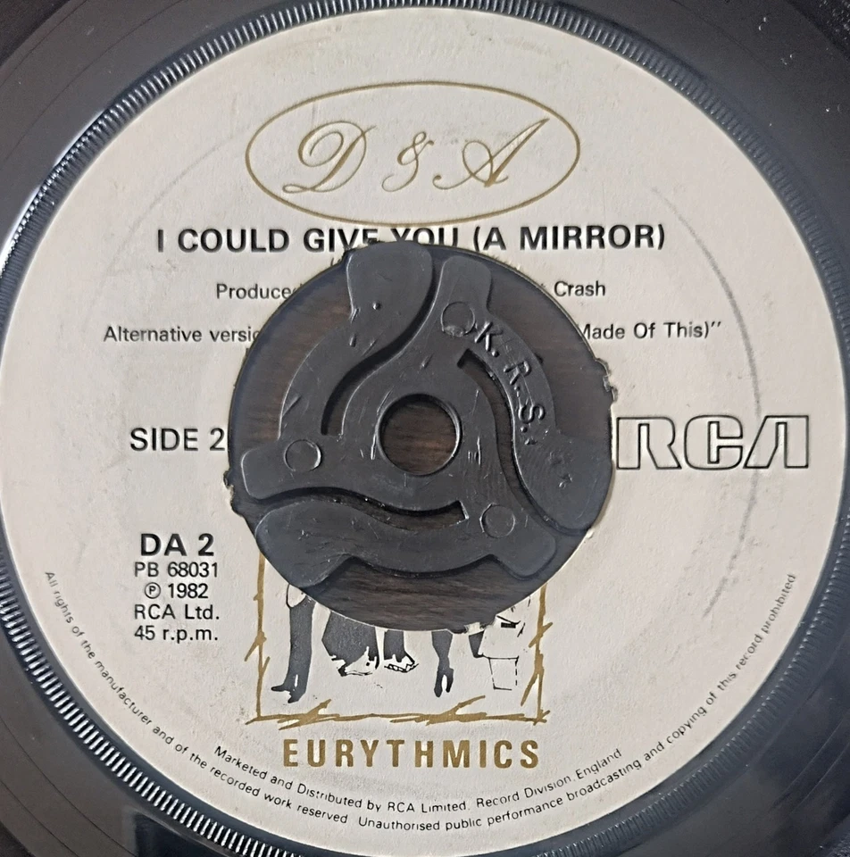 Eurythmics, Sweet Dreams, Vinyl Single,  A1 First Pressing, Great Condition. - Image 3 of 4