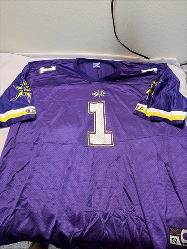 Vintage Birmingham Bolts XFL Champion Football Jersey Men’s XXL Purple