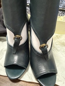 LEON MAX EQUIS DARK GREEN OR (PEACOCK -TC) ANKLE BOOTS NIB 8M