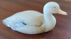 FENTON SATIN ART GLASS MALLARD DUCK FIGURINE CATHY MACKEY SIGNED NATURAL SERIES