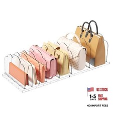Purse Organizer for Closet, Clear Handbags Storage Organizer, 7.3"H 2