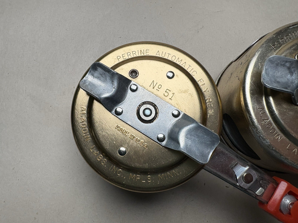 2 Vintage Perrine Automatic Fly Reels-No. 51 and No. 81 | eBay