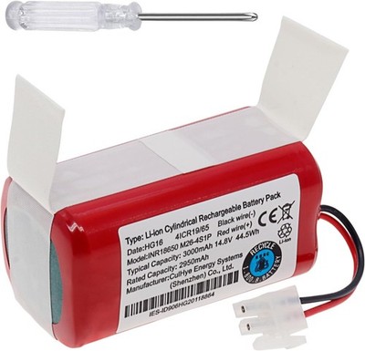 3000mAh Replacement Battery 14.8V Li ion Battery Compatible with ILIFE A4 A4S