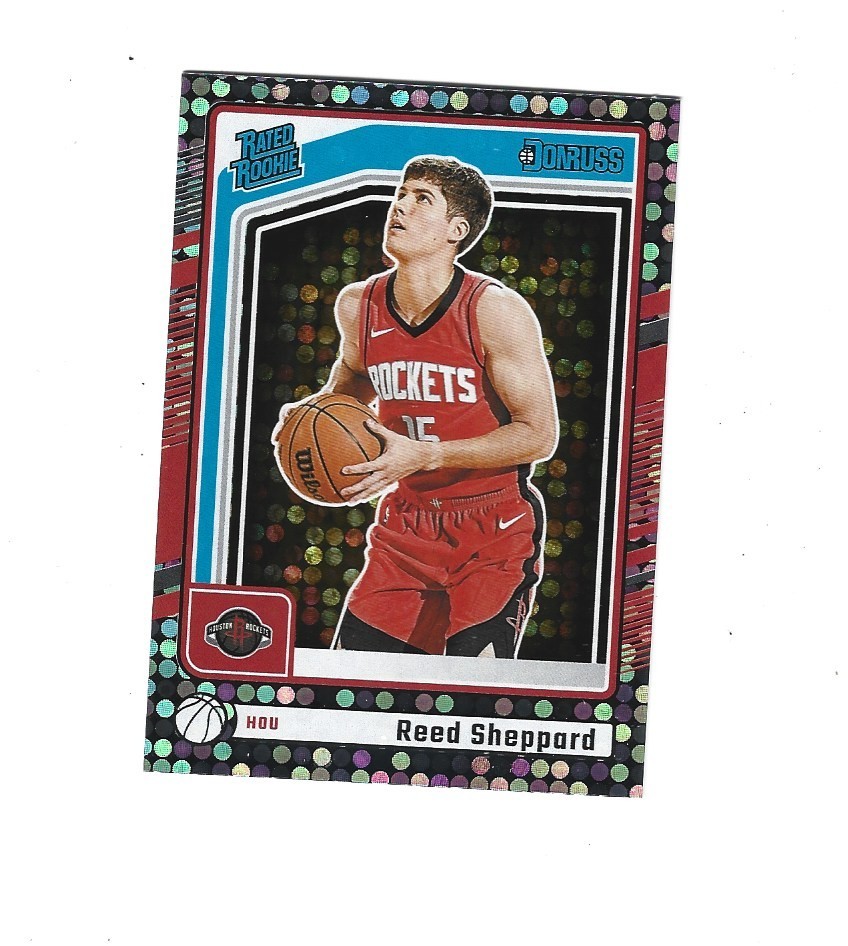 2024-25 Donruss Disco #202 Reed Sheppard RR HOUSTON ROCKETS