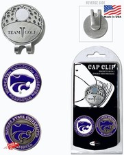 Team Golf NCAA Kansas State Wildcats Golf Cap Clip with Magnetic Ball Markers