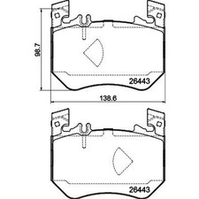 Hella Bremsbeläge vorne für Mercedes E-Klasse Glc S-Klasse