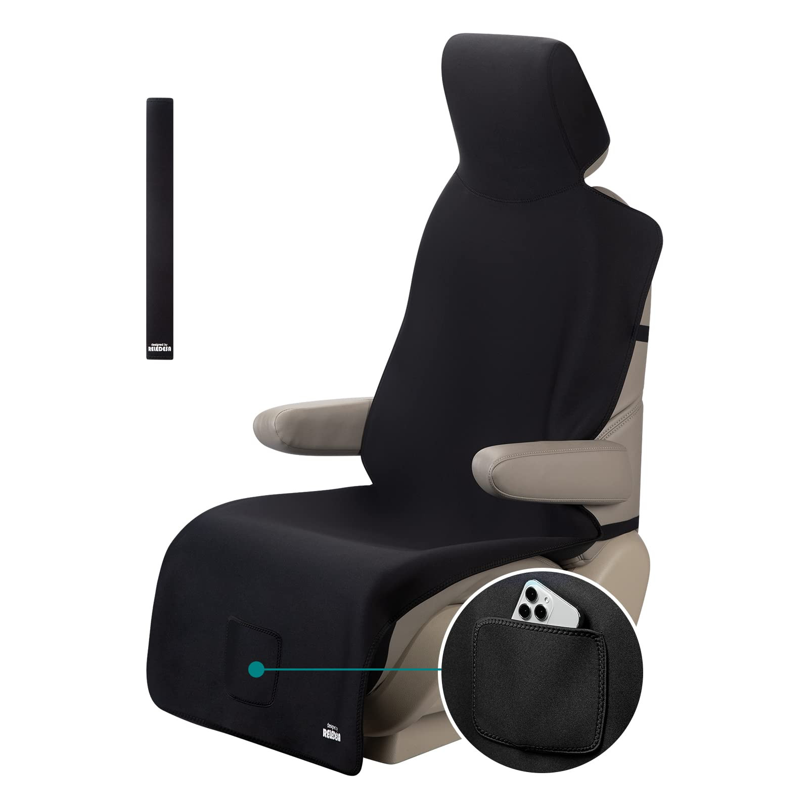 1PC Ampliato Aggiornato Coprisedili Neoprene per cani e bambini, Protezione Auto