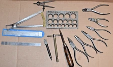 Vintage Lot of Machinists Tools Brown & Sharpe Lindstrom Others