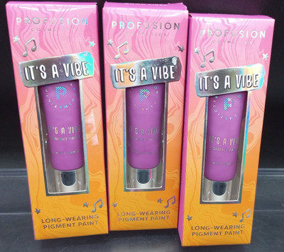 Profusion Cosmetics It's a Vibe Purple Pigment Paint ''Good Vibes'' 0.35 oz (3 Pk)