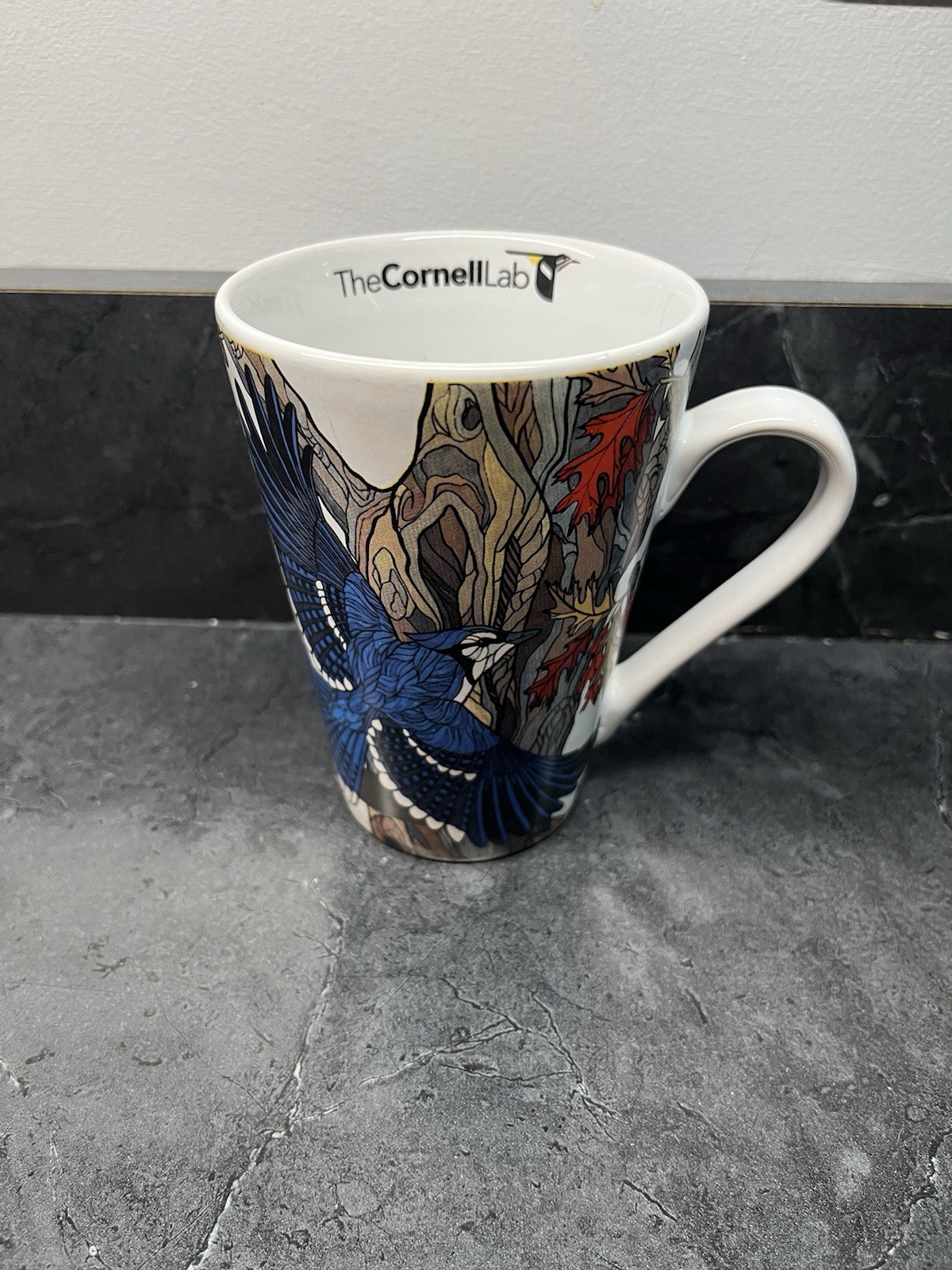 Cornell Lab of Ornithology "America's Favorite Birds" Mug Ft Blue Jay And Finch