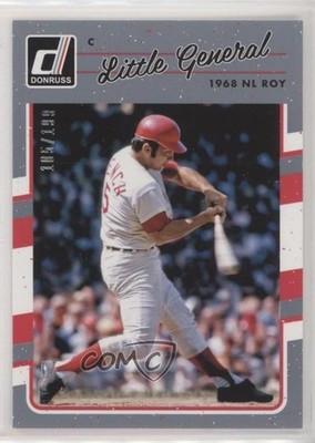 2017 Donruss Variation Gray Border Johnny Bench (Little General 1968 NL ROY) 0z6