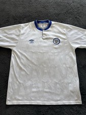 Original Authentic Leeds United 1990/1991 Umbro Vintage Home Shirt Extra Large