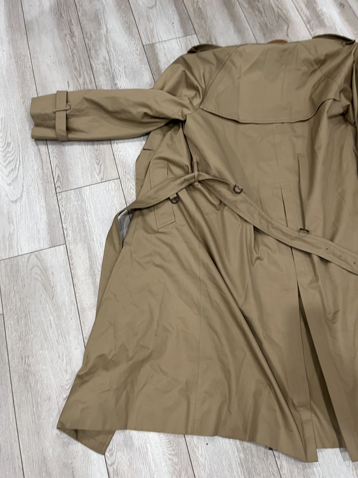 VTG Burberry Trench Coat 42L Men's w Insert Lining XL Big Tall Charity OVER image 10