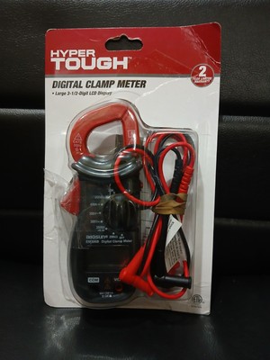 Hyper Tough Digital Clamp Meter LCD Display Clamp Jaw