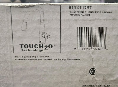 Delta Essa Touch2O Single-Handle Pull-Down Sprayer Kitchen Faucet Chrome