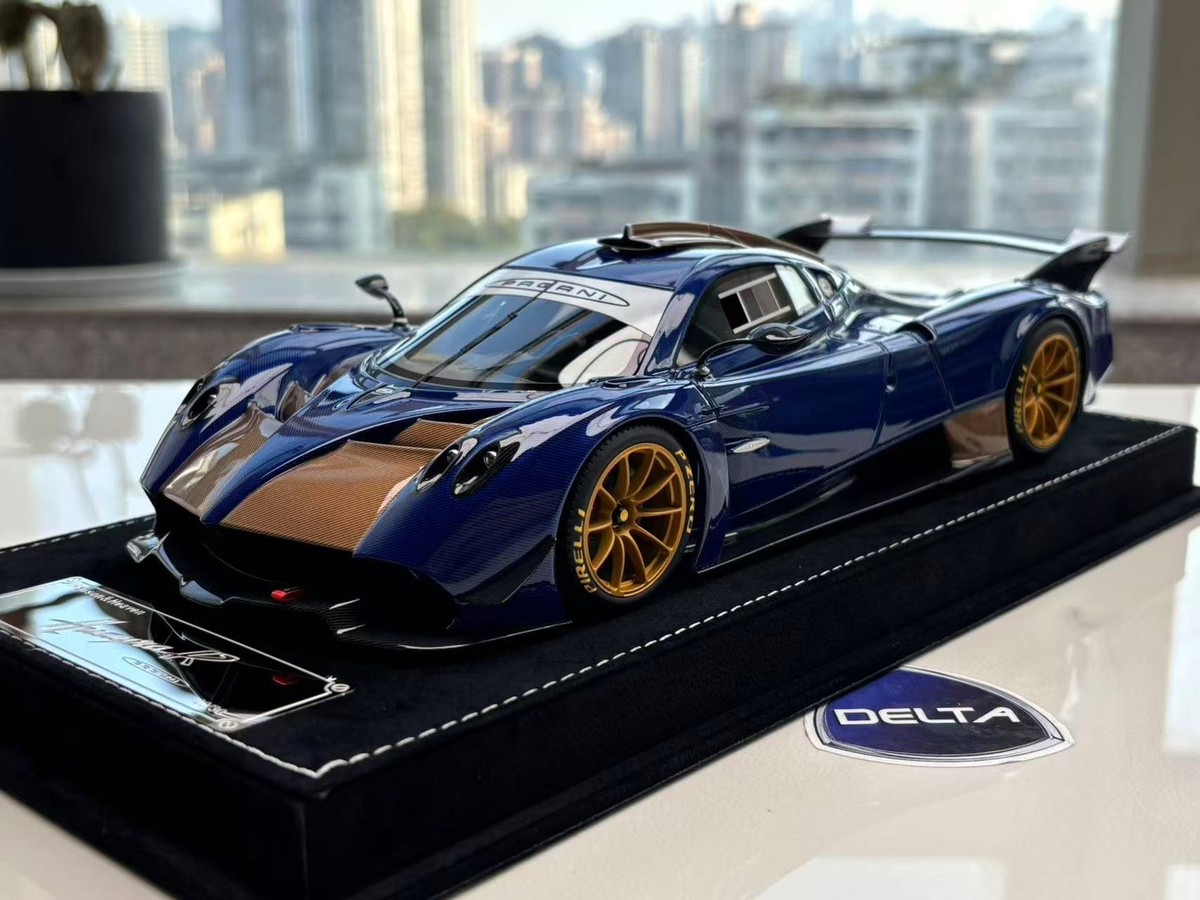 1/18 Henson & Heaven HH Model Pagani Huayra R Blue/gold Carbon | eBay