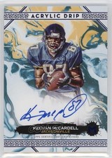 2023 Topps Motif Acrylic Drip Ultramarine Blue 8/20 Keenan McCardell Auto 1i3m