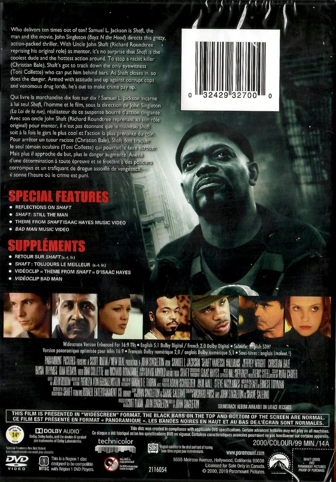 Eje - Samuel L. Jackson, Vanessa Williams, Christian Bale DVD Nuevo Foto 2 de 2