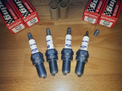 4x BRISK BR12S-9 Upgrade Spark Plugs fit: Yamaha VMX 1200 V-Max - 1985 to 2008