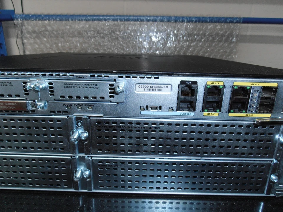 Cisco C3925E-SEC/K9 ISR C3900-SPE200/K9  1 X PSU  Base, seck9 - Image 4 of 4