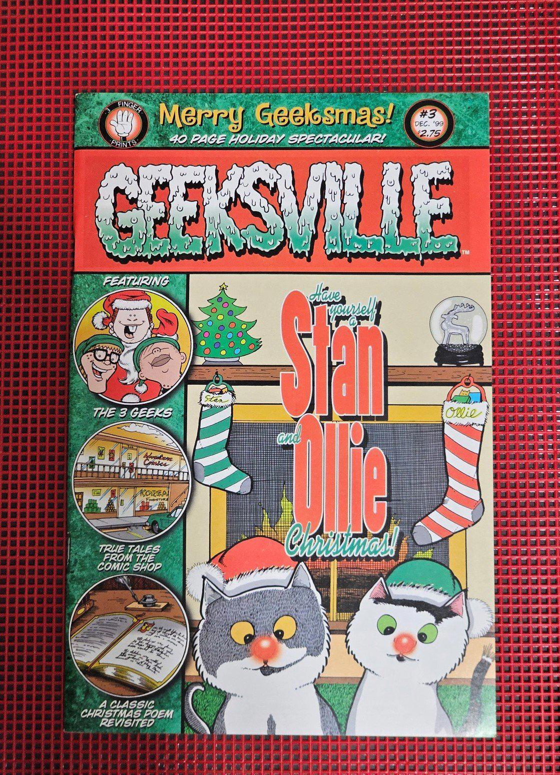 3 Geeks Geeksville Issue 3 Holiday Spectacular Vintage Independent Comic Book