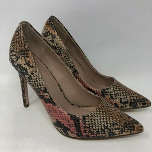 snakeskin court heels