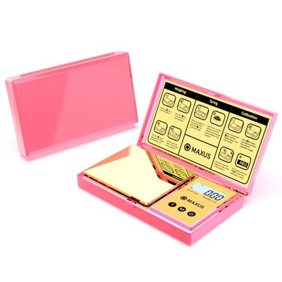 Digital Gram Scale with 200g x 0.01g Capacity, Stylish Pink Plated Shining Co...